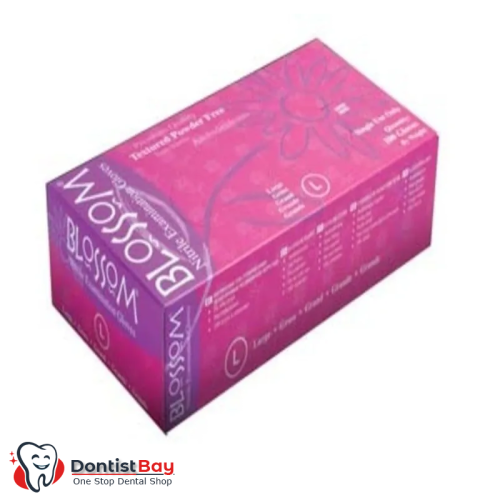 LILA Nitrile Examination Gloves by Blossom