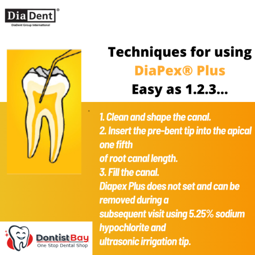 DiaPex Plus, Calcium Hydroxide Paste with Iodoform by DiaDent DiaPex Plus, Calcium Hydroxide Paste with Iodoform by DiaDent