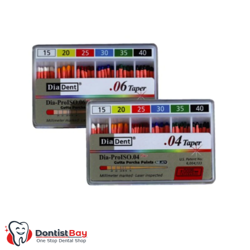 DiaDent Gutta Percha Points, .04 Taper, MM Marked Pro ISO, Dia-ProISO .04 DiaDent Gutta Percha Points, .04 Taper, MM Marked Pro ISO, Dia-ProISO .04